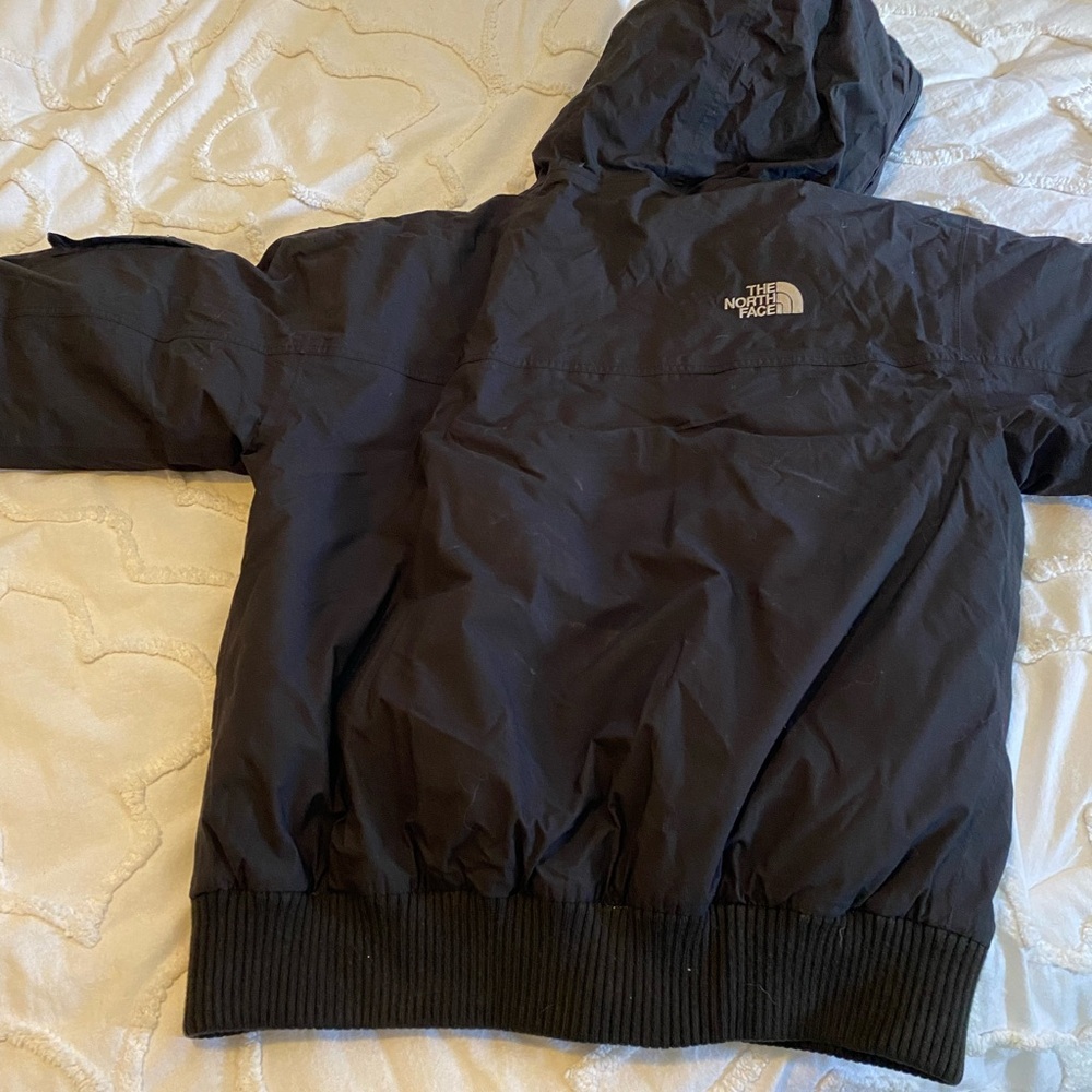 North Face Hooded Goose Down Bomber Jacket Medium